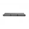Patch-paneeli 1U LANBERG PPS5-1024-B — 24-porttia RJ-45 Cat5, metalli, musta, räkkiasennus