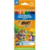BIC väriliidut Kids Smooth 12 värin sarja