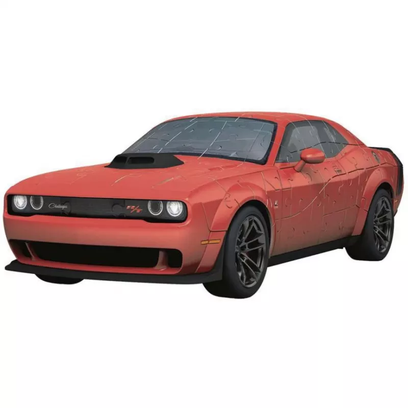 3D-palapeli Ravensburger Dodge Challenger R/T Scat Pack Widebody – Iconics-sarja, pienoismalli