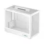 Tietokonekotelo DeepCool CH160 PLUS WH Small Form Factor valkoinen, microATX, karkaistu lasi, USB-C