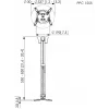 Projektorin kattoteline Vogel's PPC 1555 hopea