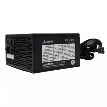 Virtalähde SBOX PSU-300 ATX 300W lähtö, malli PSU-300/R