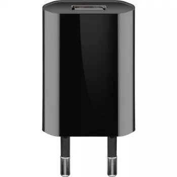 USB-virtalähde GOOBAY 5 W, 1x USB 2.0, tulo 100–240 V, musta