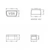 Naarasliittimen suojus VGA DeLOCK 60162