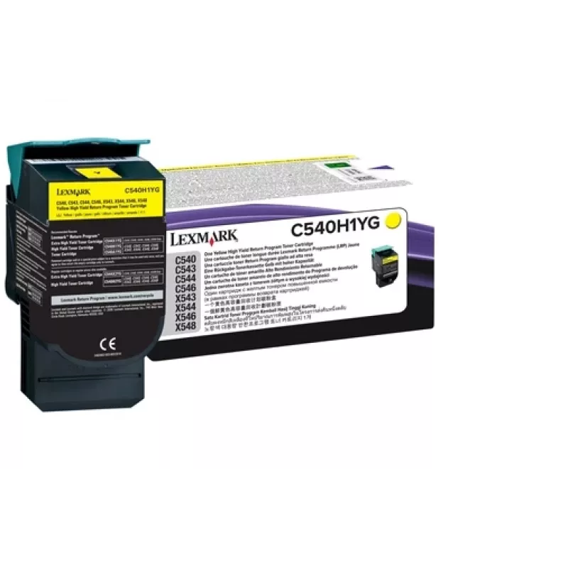 Lexmark C540H1YG värikasetti, keltainen, 2 000 sivua