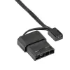 Akyga AW-8A-BK 80 mm kotelotuuletin, 2000 kierr./min, 37 m³/h, 25 dB, 3-pin Molex-sovittimella, musta