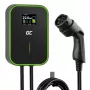Sähköauton latausasema Green Cell EV14 22 kW musta alumiini seinä