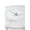 NeXtime kello 8125 Fancy Round, Ø43 cm, seinäkello, valkoinen/hopea