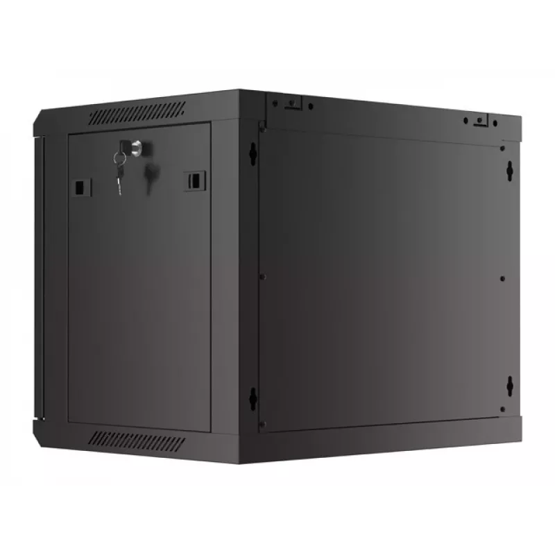 Seinäasennettava kaappi LANBERG WF01-6409-23B 9U, 60 kg, IP20, 600×450×512 mm, musta