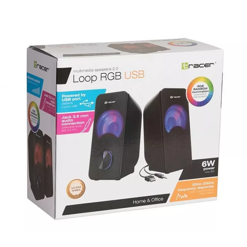 Kaiuttimet 2.0 Loop RGB USB