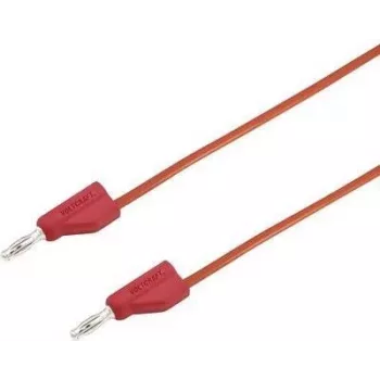 VOLTCRAFT mittausjohto [pistoke 4 mm - pistoke 4 mm] 1,5 m punainen MSB-300 (MSB-300-1.5-Rot)
