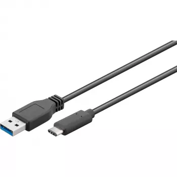 Wentronic Goobay USB 3.0 SuperSpeed -kaapeli > USB-C™, 0,15 m - USB 3.0-uros (Type-A) > USB-C-uros (45247)