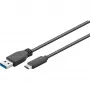 Wentronic Goobay USB 3.0 SuperSpeed -kaapeli > USB-C™, 0,15 m - USB 3.0-uros (Type-A) > USB-C-uros (45247)