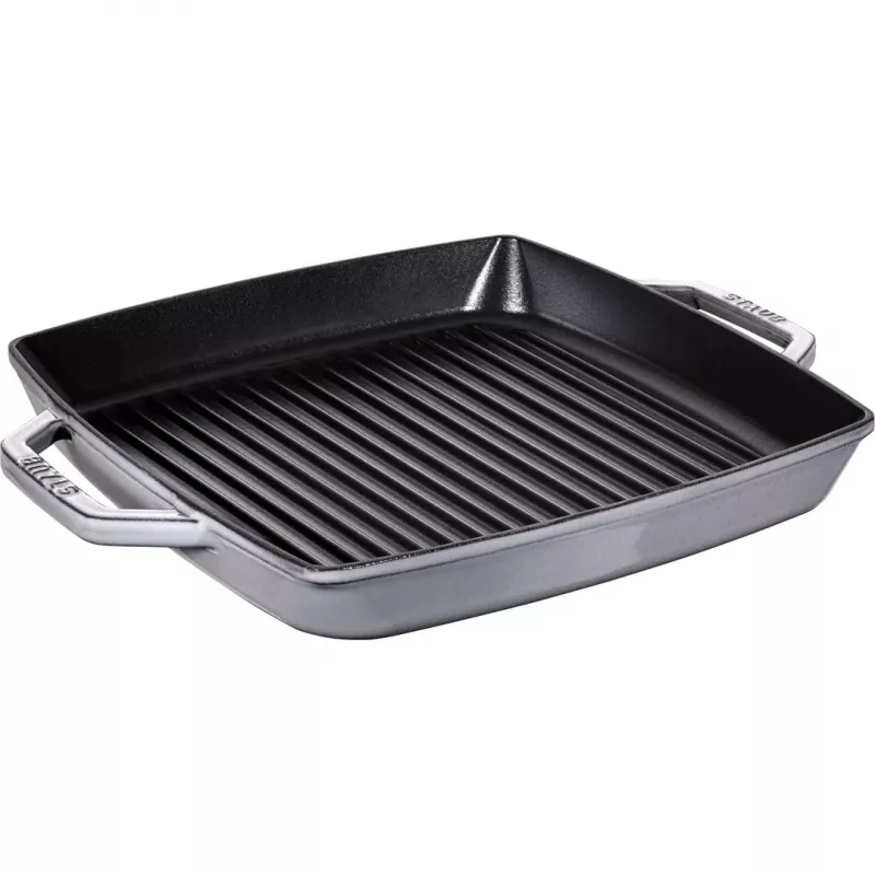 Grillipannu Staub 40511-785-0 33 cm induktio grafiitinharmaa