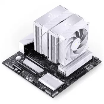 Jonsbo HX6280 CPU-jäähdytin, PWM, RGB - 130 mm, valkoinen