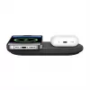 Belkin WIZ021VFBK – 2-in-1 langaton latausteline Qi2-teknologialla 15 W, musta