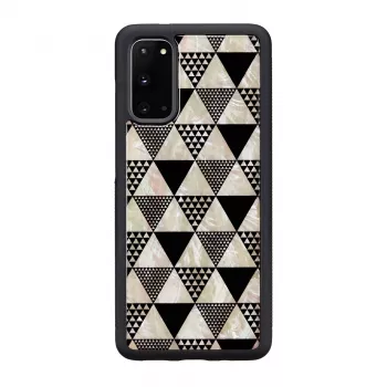 iKins suojakotelo Samsung Galaxy S20:lle – pyramidirakenne, musta