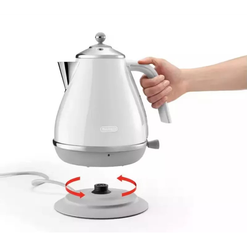 De’Longhi Icona Capitals -vedenkeitin 1,7 l 2000 W valkoinen