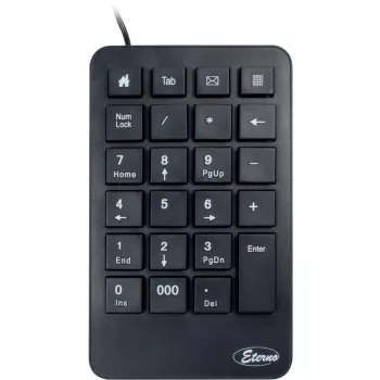 Numeerinen näppäimistö Inter-Tech KB-120 yleiskäyttöinen USB musta