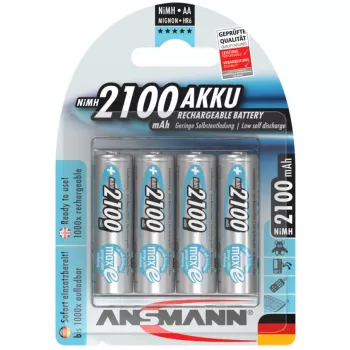 1x4 Ansmann maxE NiMH ladattava akku Mignon AA 2100 mAh 5035052