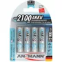1x4 Ansmann maxE NiMH ladattava akku Mignon AA 2100 mAh 5035052