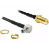 Koaksiaalikaapeli DeLOCK 88487 TS-9 SMA 1,45m musta