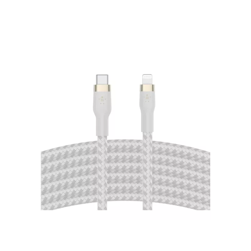 Belkin CAA011BT3MWH Lightning-kaapeli 3 m valkoinen