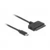 DeLOCK 63803 USB Type-C – 22-nastainen SATA 6 Gb/s muunnin, 2,5 tuumaa, USB 3.2 Gen 2, 0,5 m, musta