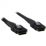 Inter-Tech - sisäinen SAS-kaapeli - Serial ATA 150/300/600 - 36 PIN 4iMini MultiLane - 36 PIN 4iMini MultiLane - 50 cm - lukittuva - musta