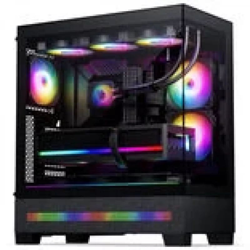PHANTEKS XT View Matrix -tietokonekotelo, miditorni, E-ATX, karkaistu lasi, Matrix LED - musta (PH-XT523VM1_DBK01)