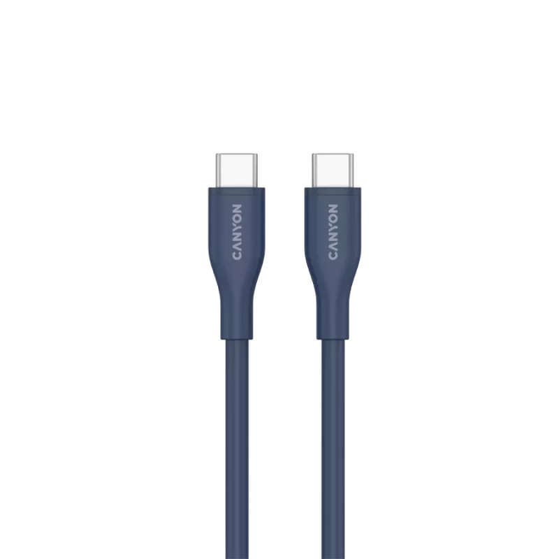 CANYON kaapeli CC60SC10 C-C 60W 1m silikoni tummansininen