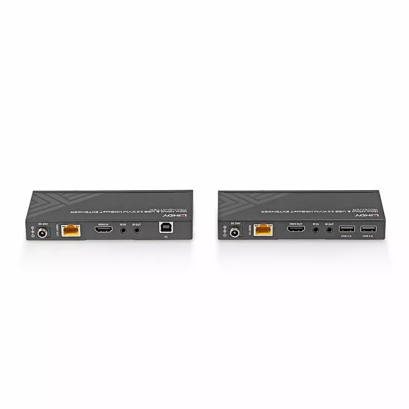 Lindy 150m Cat.6 HDMI 4K60, USB 2.0 ja IR HDBaseT KVM-jatko