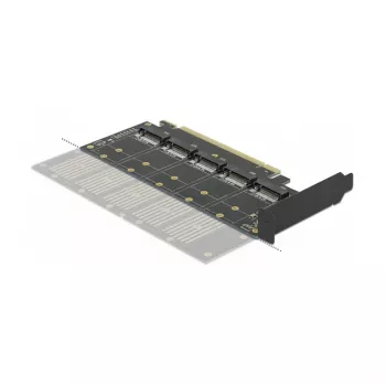 DeLOCK PCI Express x16 -kortti 5 x sisäiseen M.2 Key B / SATA