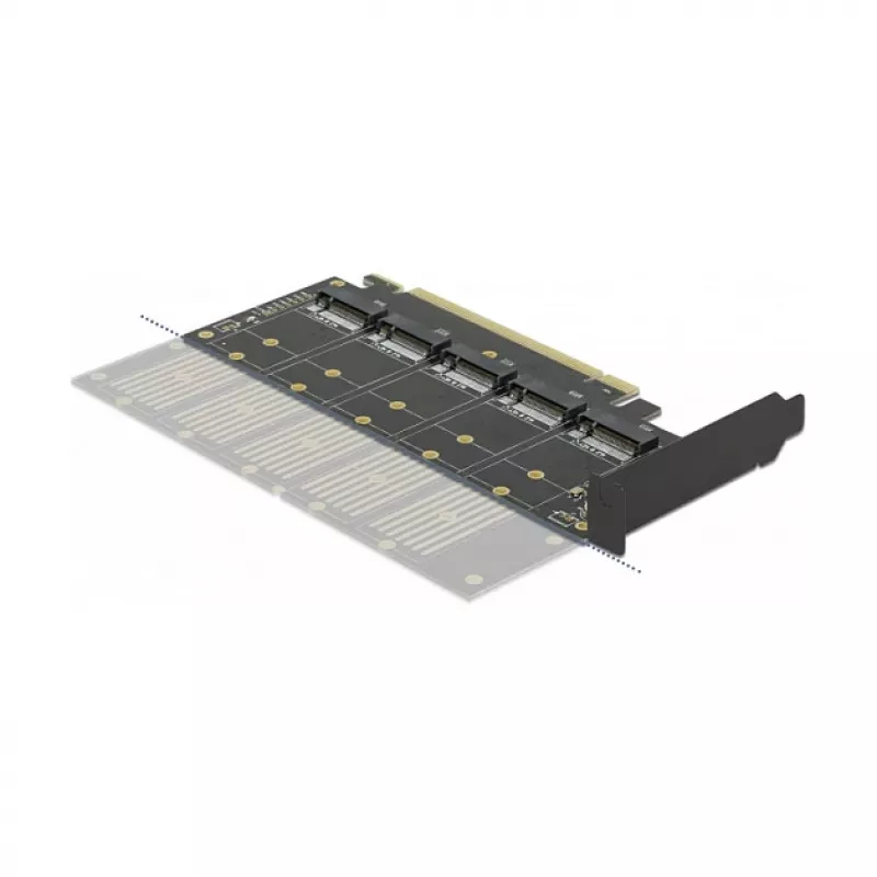 DeLOCK PCI Express x16 -kortti 5 x sisäiseen M.2 Key B / SATA