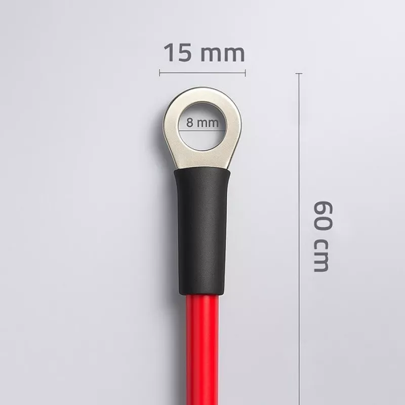 QOLTEC akkukaapeli M8-liitinsuojilla, malli 50986
