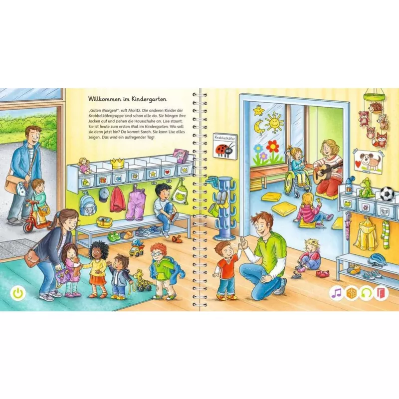 tiptoi Starter-Set: Mein Wörterbilderbuch Kindergarten, oppikirja kynä ja kuvakirja