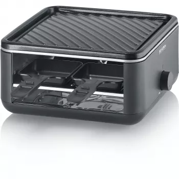 Severin RG 2360 -raclettegrilli 4 henkilölle 800 W musta