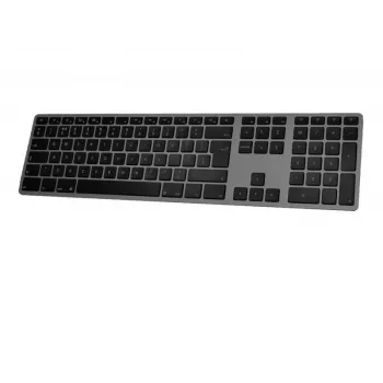 Langaton näppäimistö Matias FK418BTLB-UK — alumiini, taustavalaistu, Space Gray