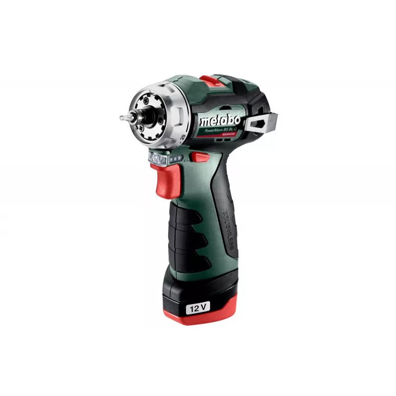 Metabo PowerMaxx BS BL Q 601749500 akkuporakone-ruuvinvääntäjä, 12V, 38 Nm, 2x 2,0 Ah