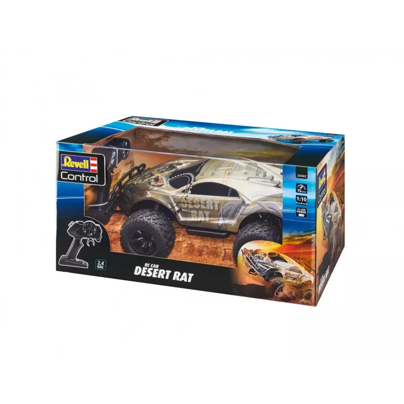 RC-auto REVELL Desert Rat (malli 24442) – harmaa-musta radio-ohjattava maastoajoneuvo