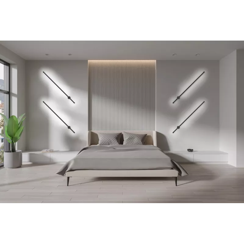 Activejet LED-seinävalaisin AJE-HILTON musta NW