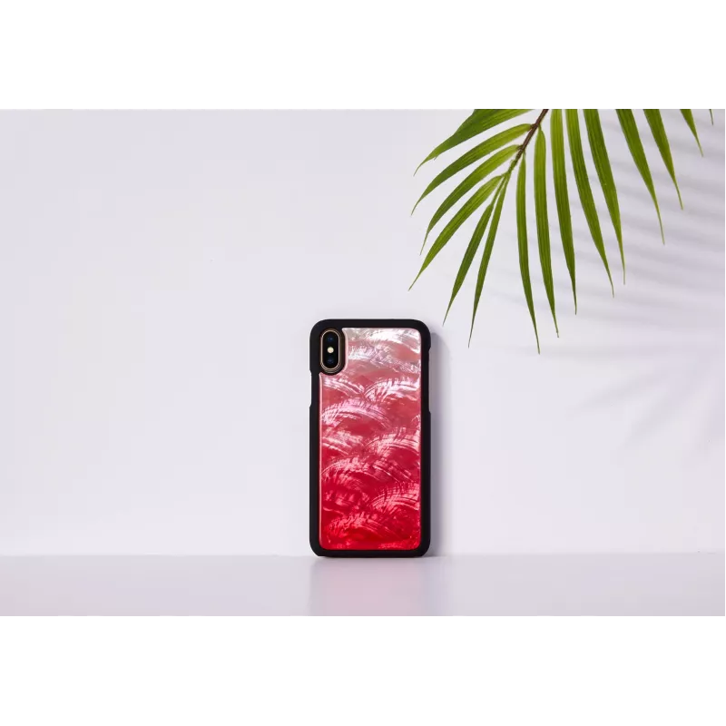 iKins älypuhelinkotelo iPhone XS / XS S – pink lake ja musta, suojakotelo