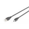 ASM AK-300108-018-S ASSMANN kaapeli USB 2.0 HighSpeed CanonType USB A / Mini-USB B (5-napainen) pistoke 1,8 m
