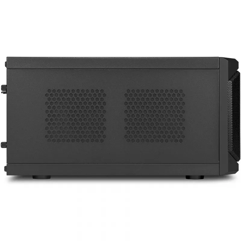 Sharkoon QB One musta - Midi/Minitower ITX, Mini-ITX 3,5 - PC-/Server virtalähde jäähdytin - USB, USB 2.0, USB 3.0