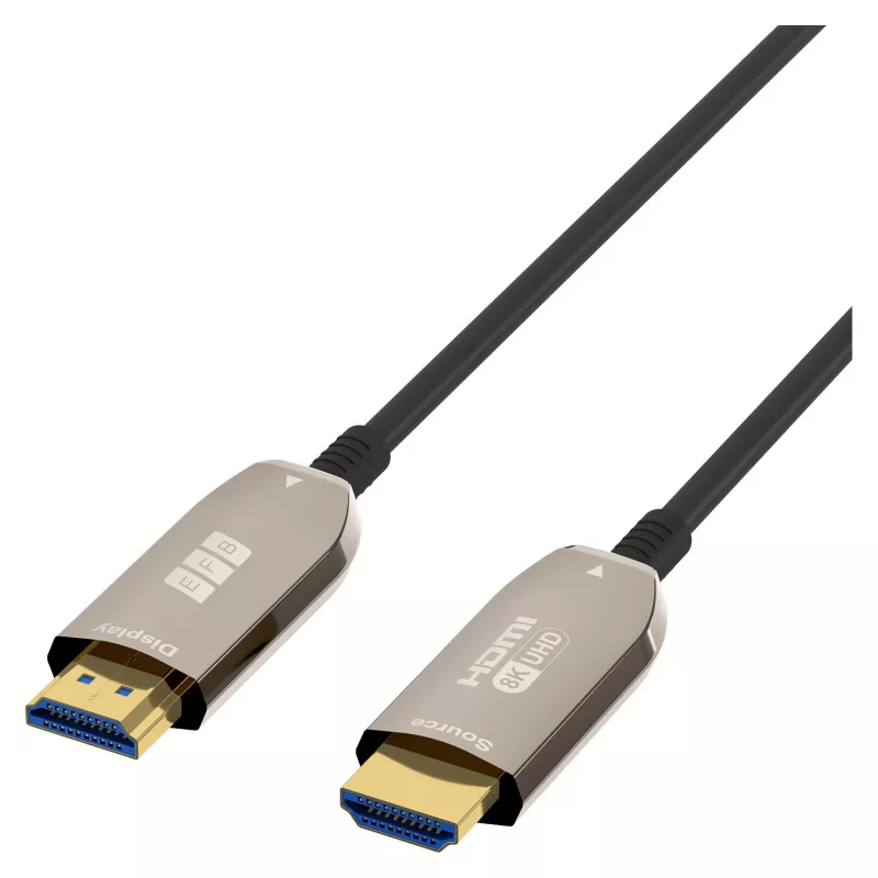 EFB Elektronik HDMI-kuituoptinen kaapeli AOC aktiivinen - Digitaalinen/näyttö/video - 10 m (HDMI-21-00006)