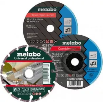 Katkaisulaikkasarja Metabo 626879000 — 3 kpl, 76 mm halkaisija