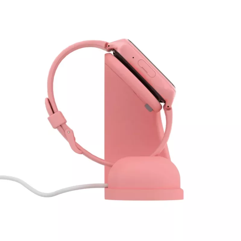 Latausteline Stelio ST-CHS01-PK Junior pinkki – USB-lataustelakka puhelimille ja tableteille, yksi portti, kompakti