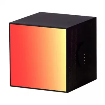 Älykäs pöytävalaisin Yeelight Cube musta — Wi‑Fi/Bluetooth, monivärinen, 75×75×75 mm, 100–240 V