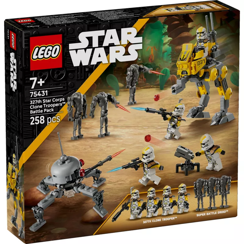 LEGO Star Wars -sarja 327th Star Corps Clone Troopers Battle 75431 — 258 osaa, 7 minihahmoa, ikä 7+