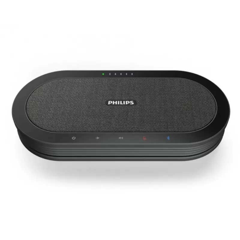 Philips PSE0501 Smart Meeting langaton kokousmikrofoni Sembly-kokousavustajalla, USB-C, musta/harmaa